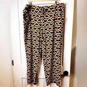 2x Nwt Sonoma Grey Heart Print Pajama Pants